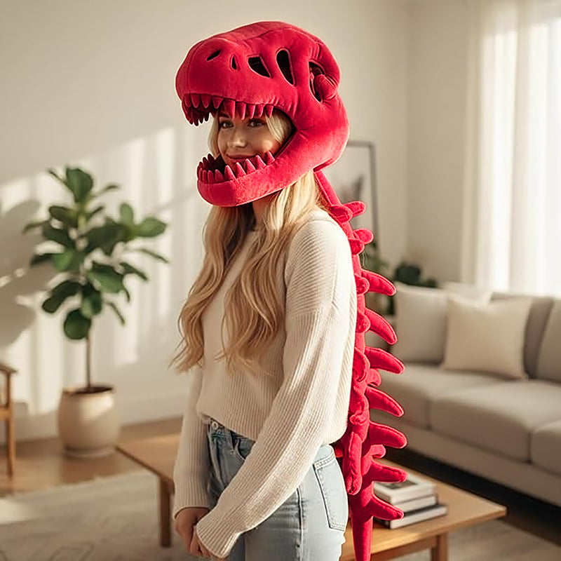TikTreasure DinoBone™ | Wearable Dinosaur Plush Hat