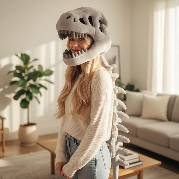 TikTreasure DinoBone™ | Wearable Dinosaur Plush Hat